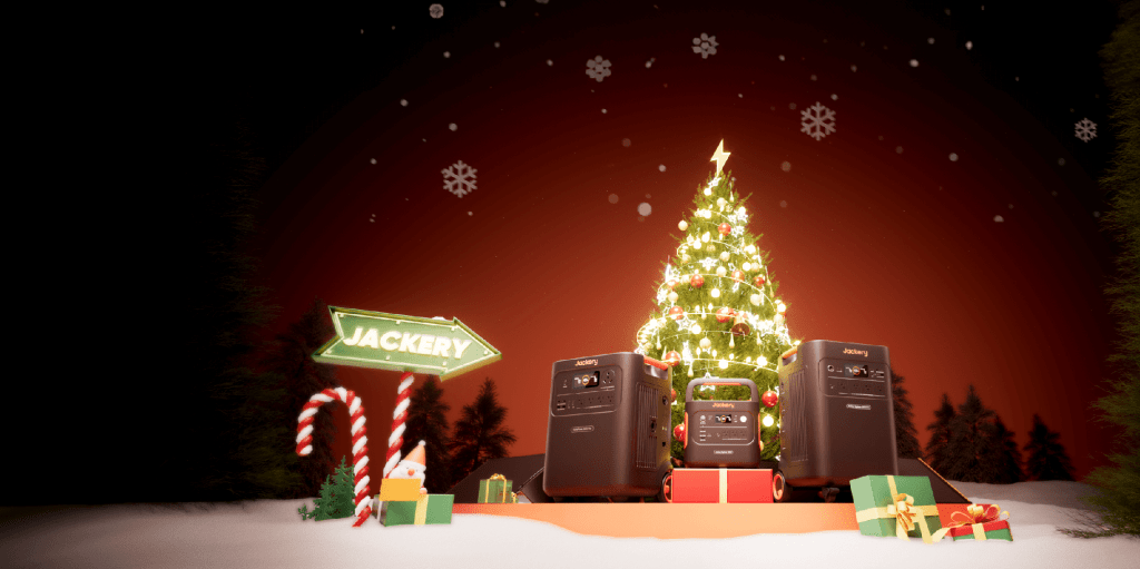 Jackery Christmas Holiday power station sale banner