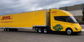 Tesla Semi DHL electric truck
