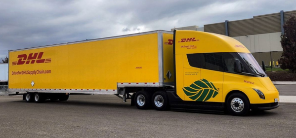 DHL takes delivery of its first Tesla Semi electric truck, says more to come next year