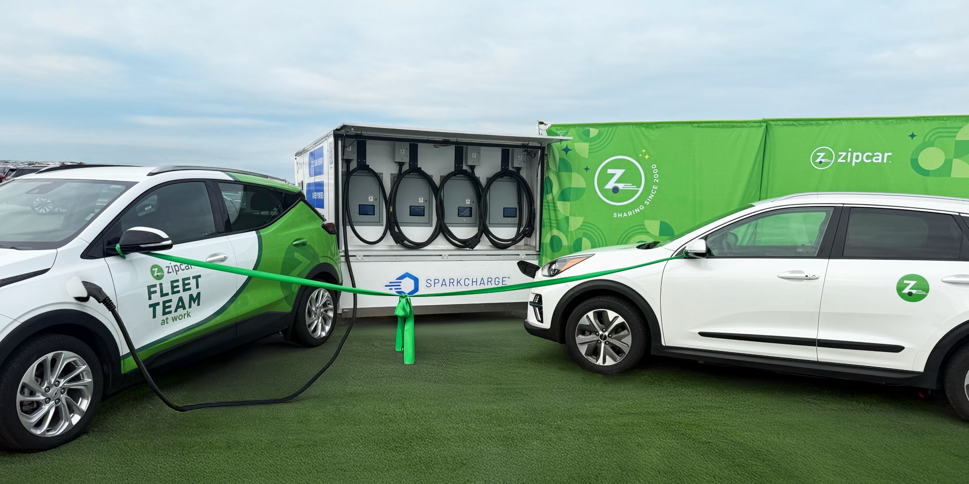 SparkCharge and Zipcar bring off‑grid fast charging to East Boston