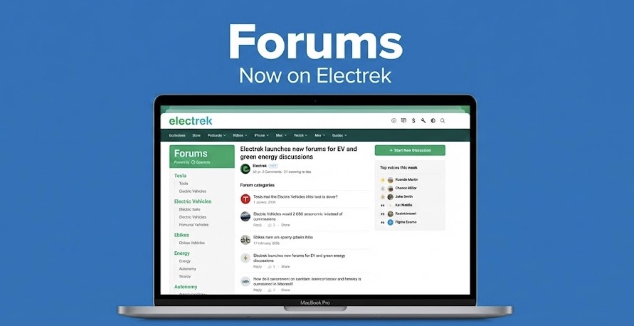 photo of Introducing Electrek Forums: A new hub for the EV and green energy community image