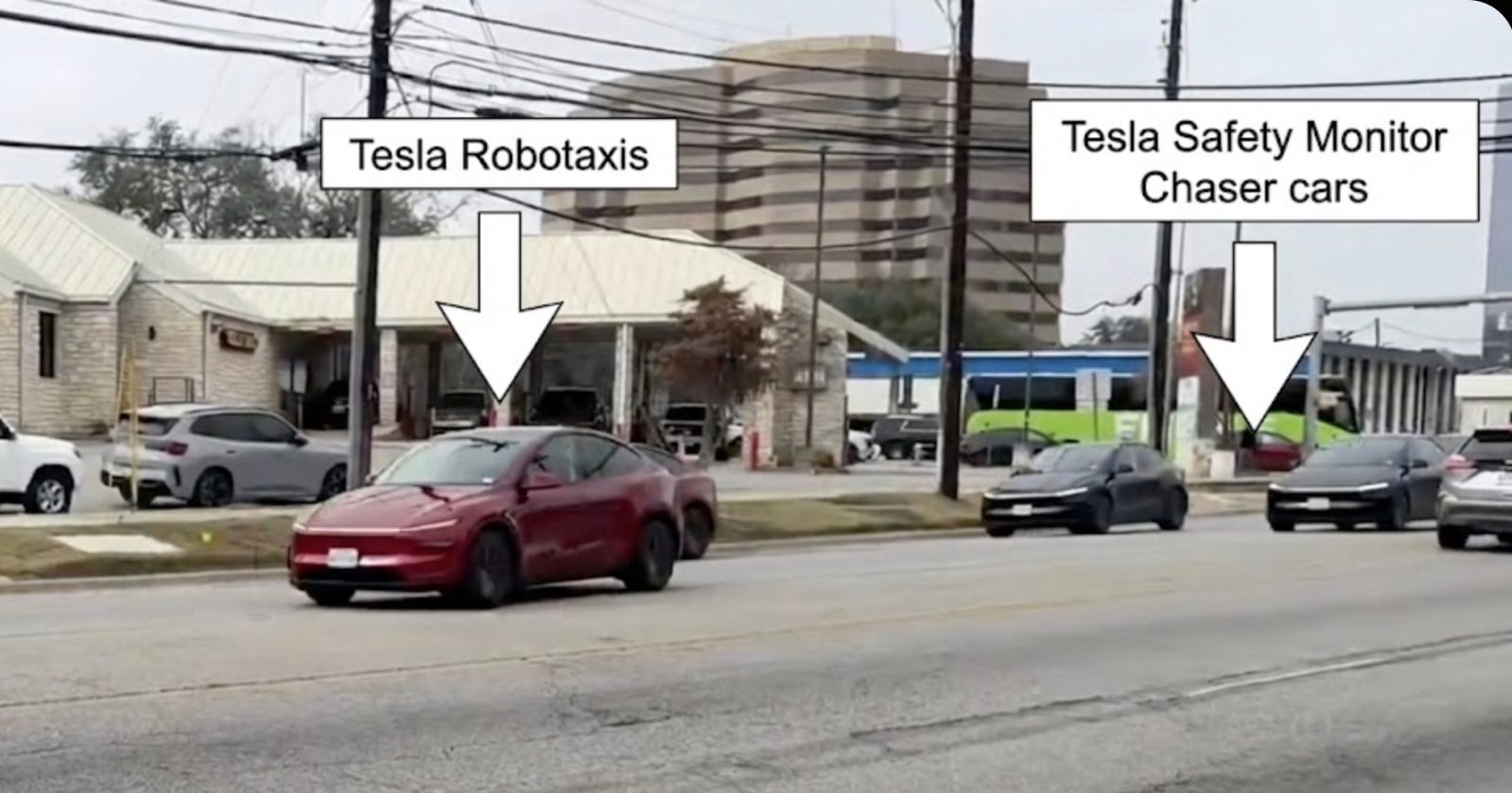 Tesla didn’t remove the Robotaxi ‘safety monitor’ – it just moved them to a trailing car