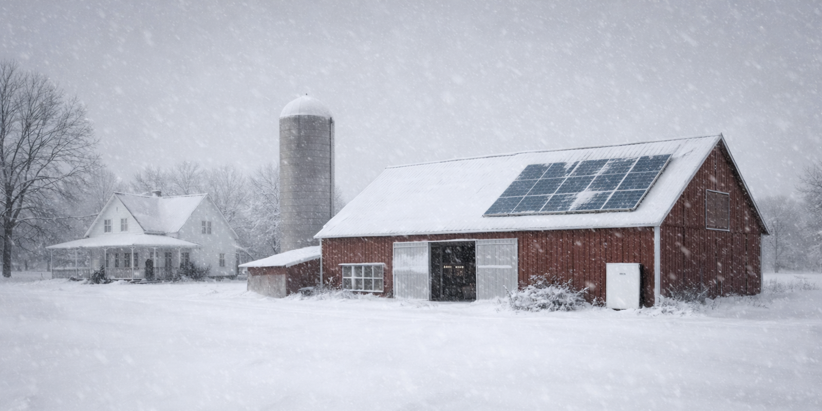 Home solar in rural America: how much battery do you need in a winter storm?