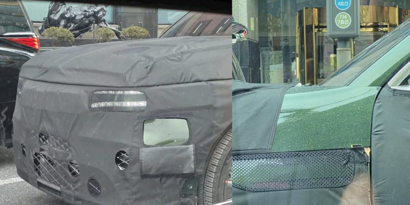 Genesis GV90 goes royal green in new sighting [Images]