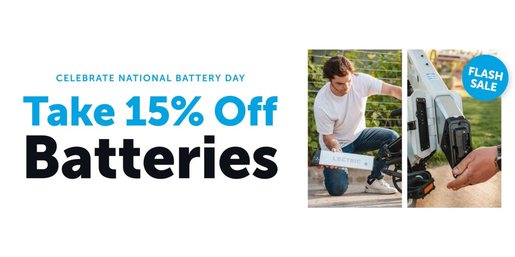 lectric e-bike extra battery flash sale banner