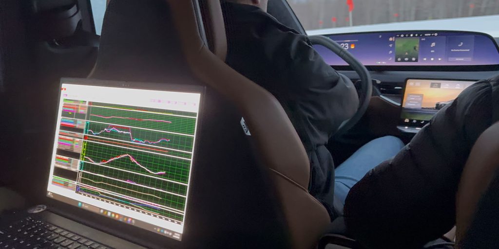 Lucid winter testing