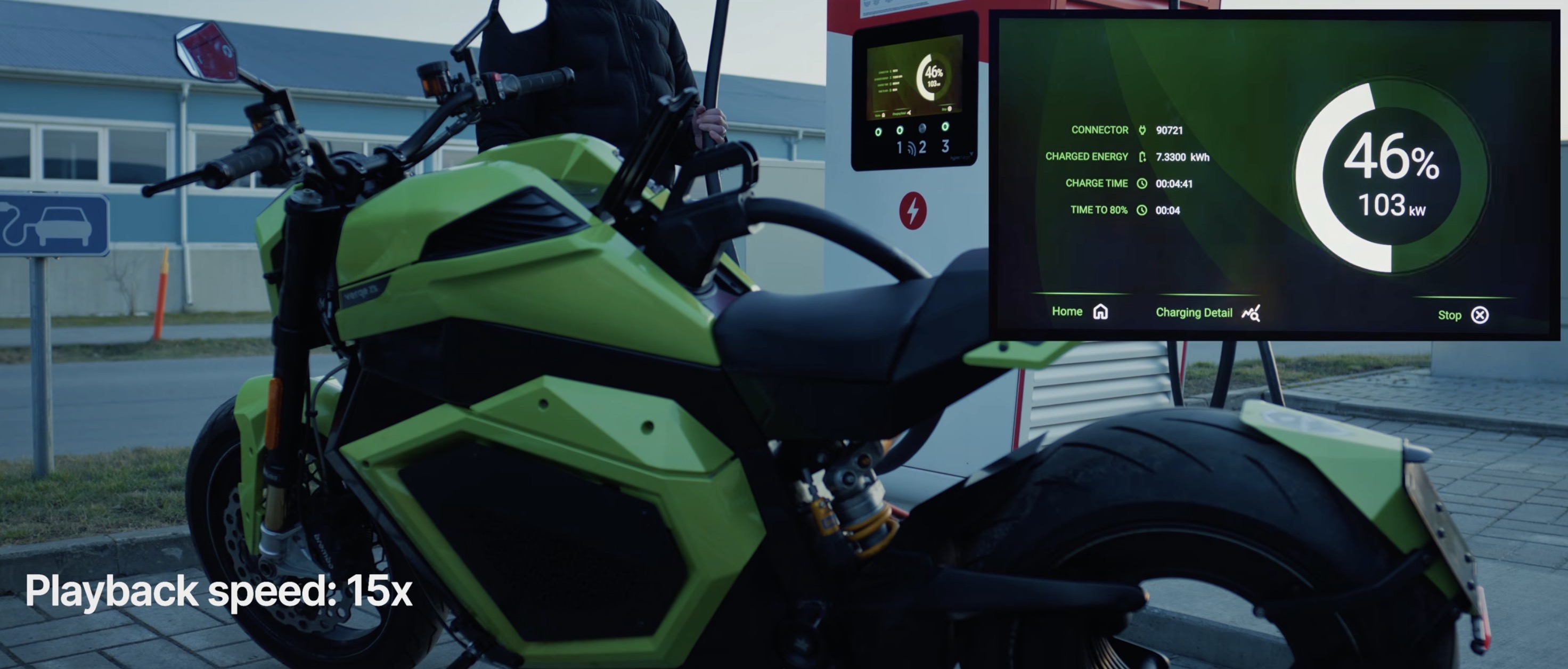 Donut Lab shows solid-state battery pack charging at 100 kW in Verge motorcycle