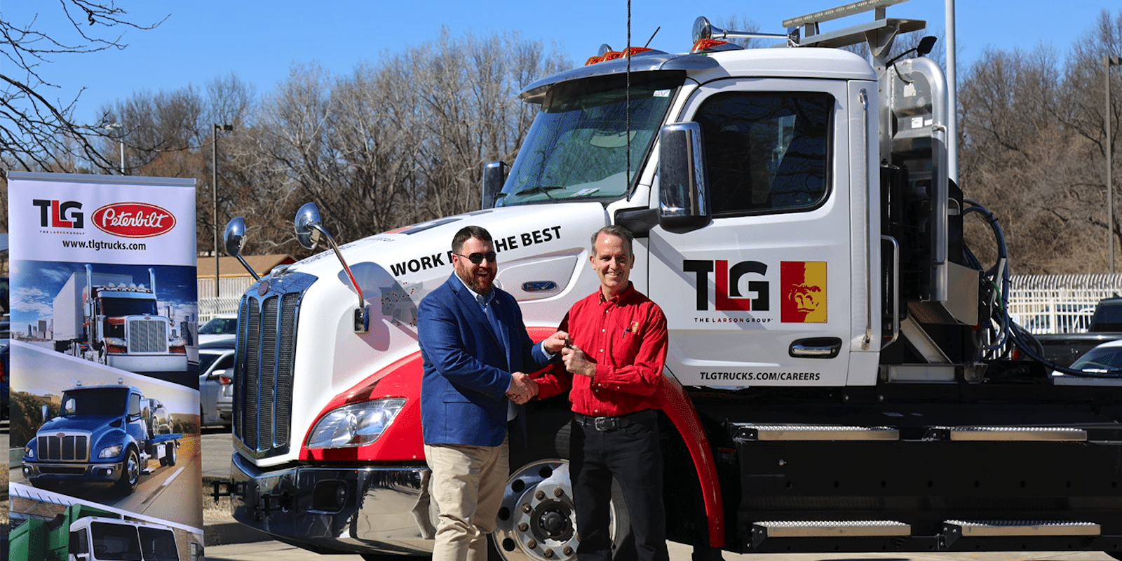 The Larson Group Donates New Peterbilt 579EV to Pitt State, Advancing EV Tech Education