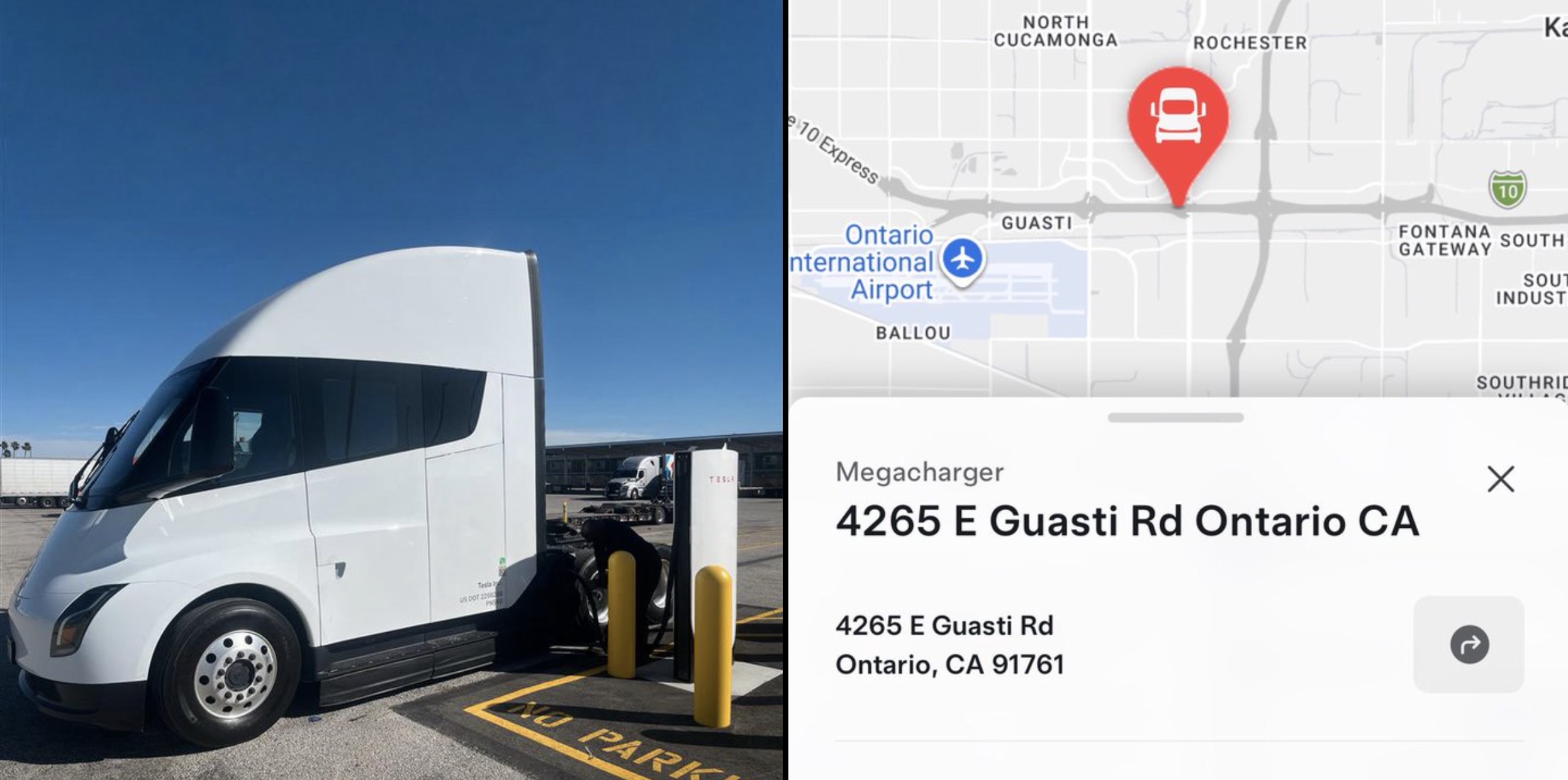 Tesla opens its first Megacharger station to Semi customers in California