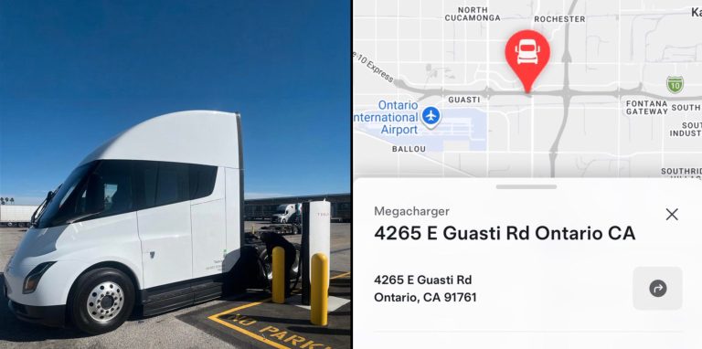 Tesla Megacharger first site california