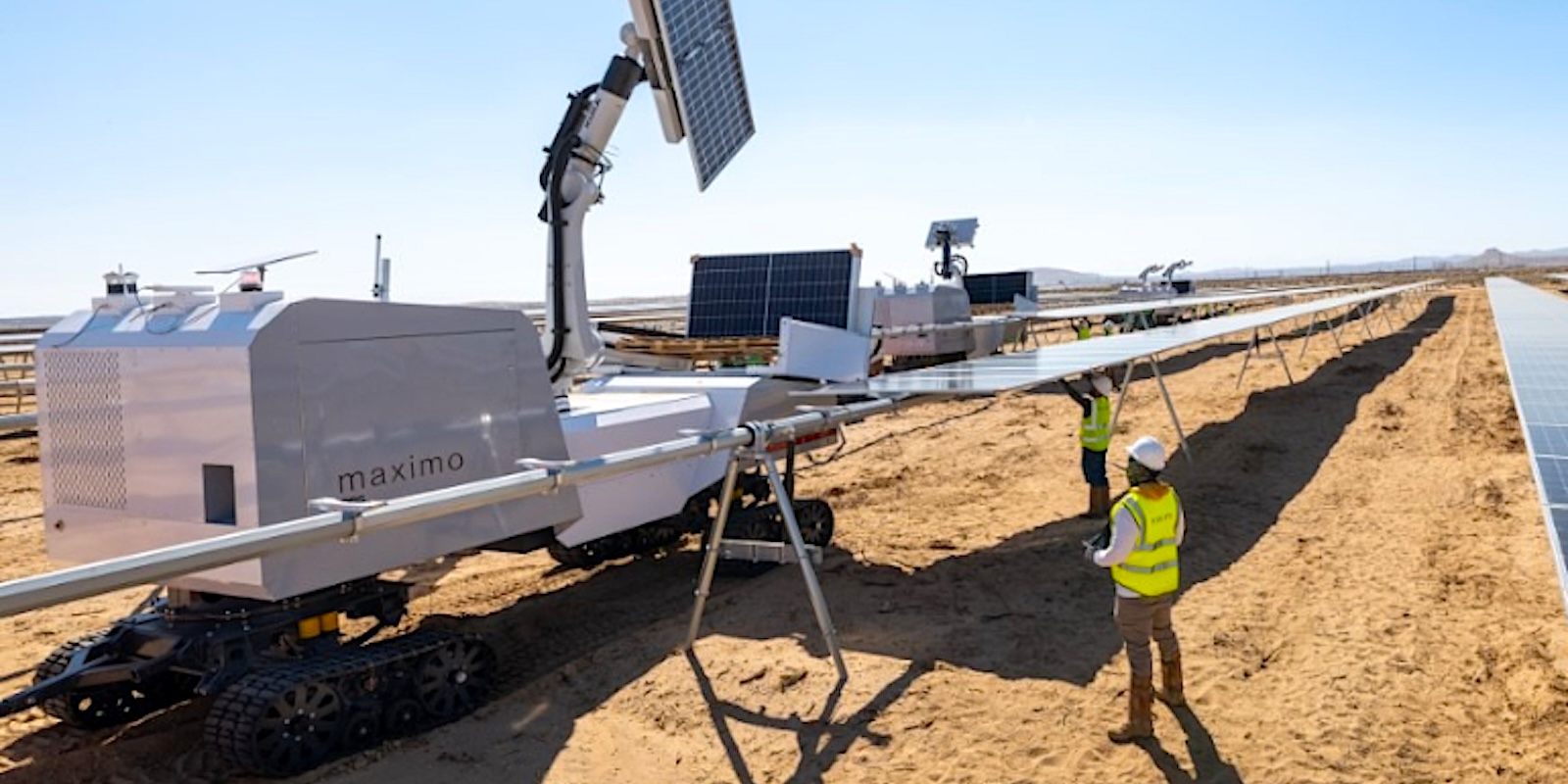 This friendly robot just installed 100 MW of solar power