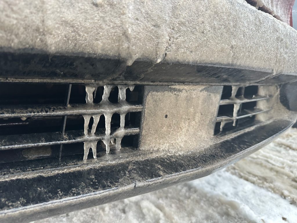 Front Radar being blocked by the ice. No ADAS !