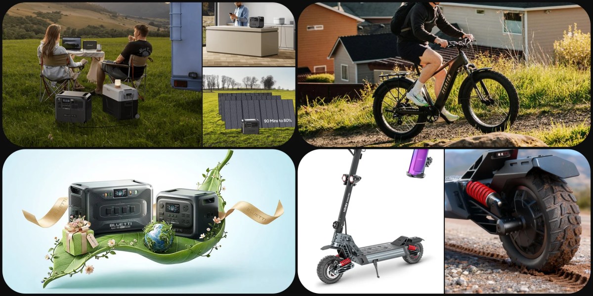 Bluetti’s 2,048Wh power station dual solar panel combo now $1,050 off, beastly 80-mile Hiboy Titan PRO scooter hits $1,300, more
