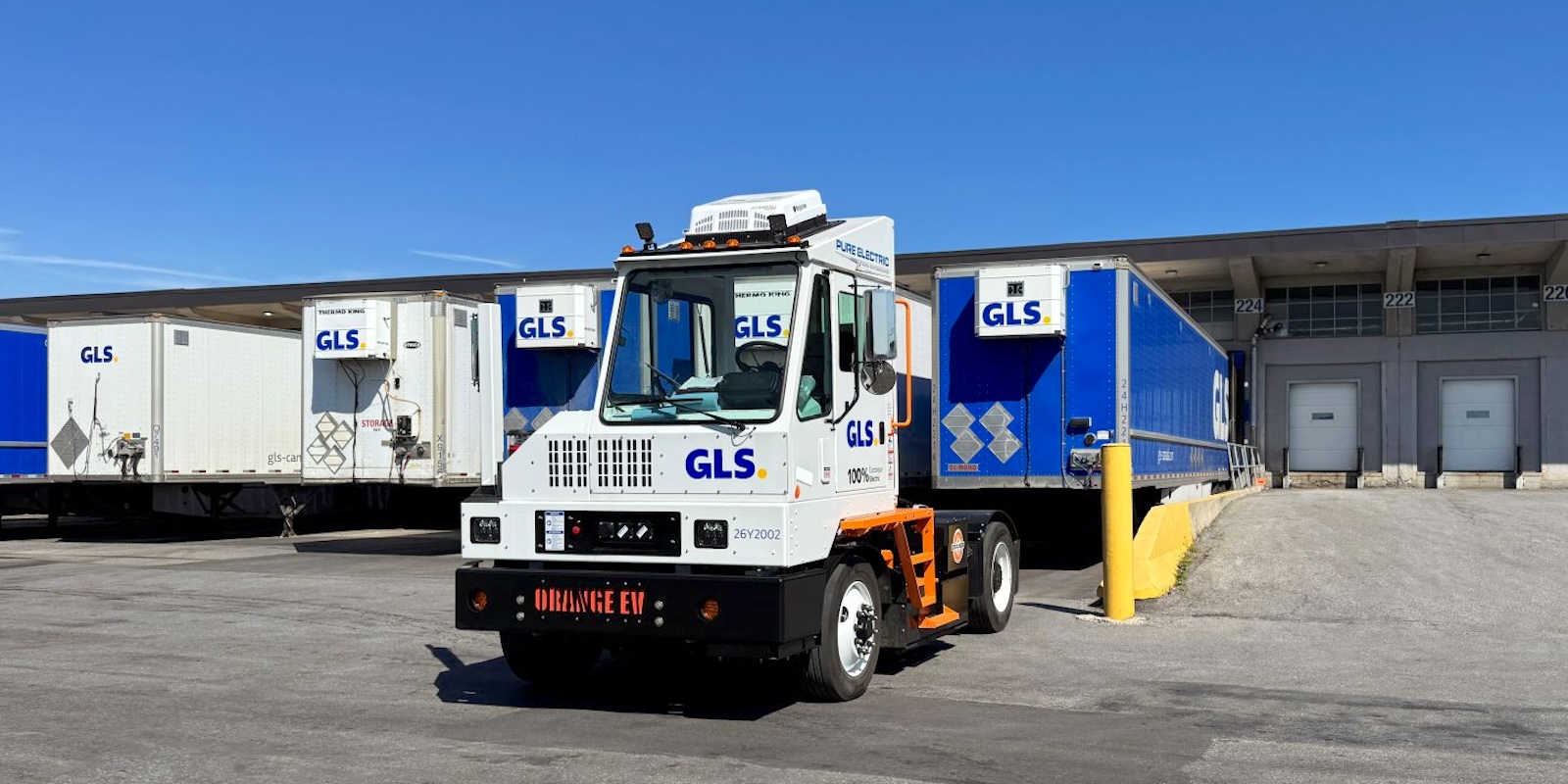 Orange EV Canada supports GLS Canada’s move toward decarbonizing its operations with electric yard trucks