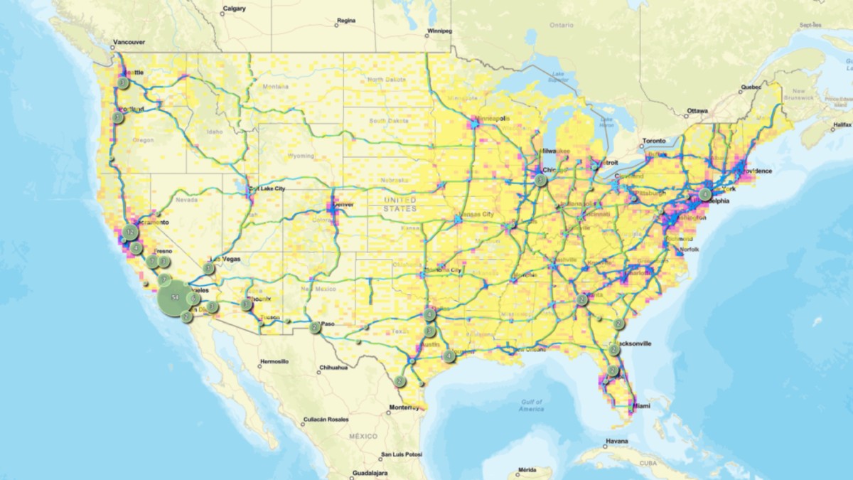 This New Map Shows Where Electric Truck Charging Is Scaling Electrek 2026 Graphic Base Calstart 