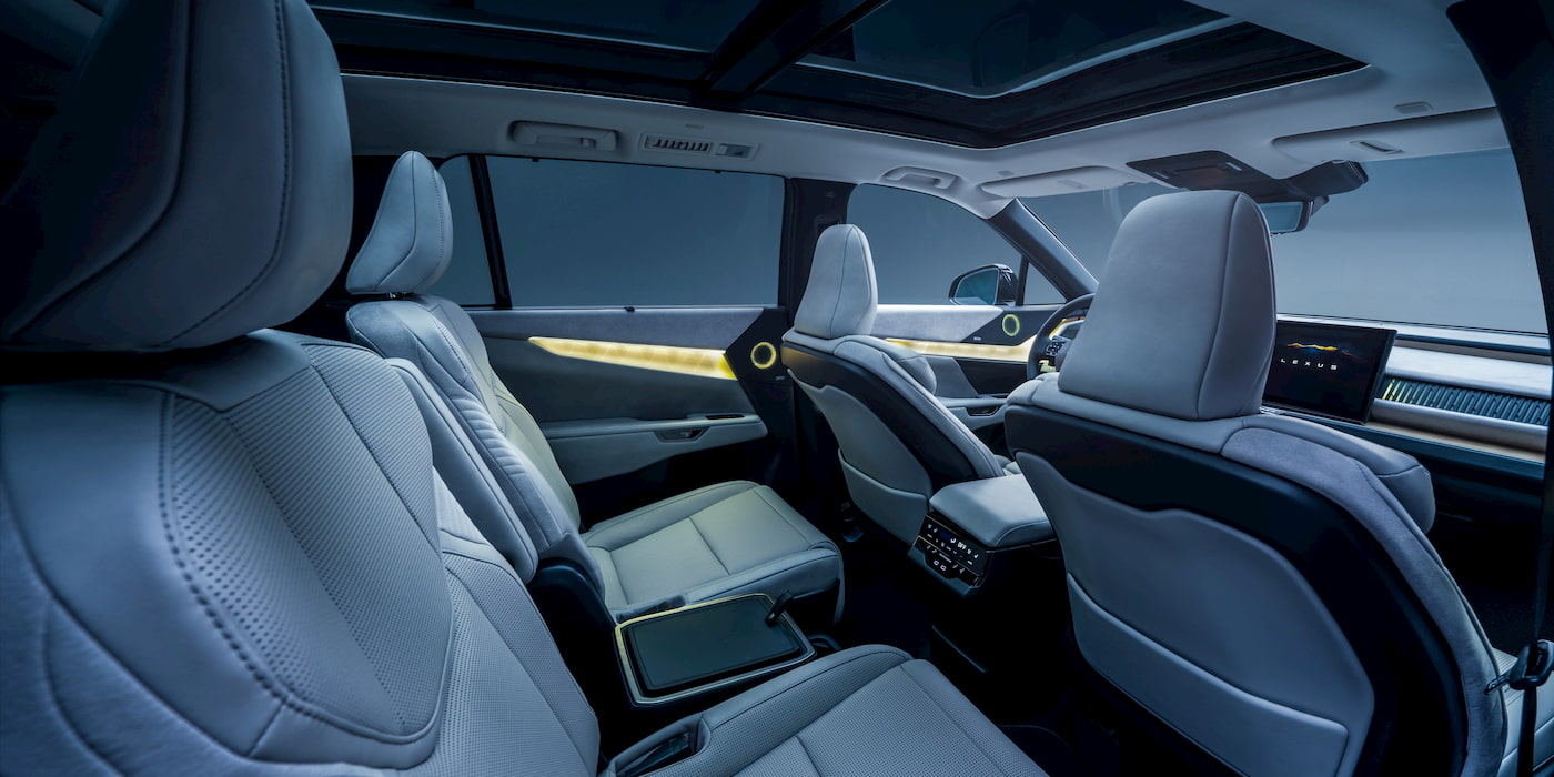 Lexus-3-row-luxury-electric-SUV-interior-space