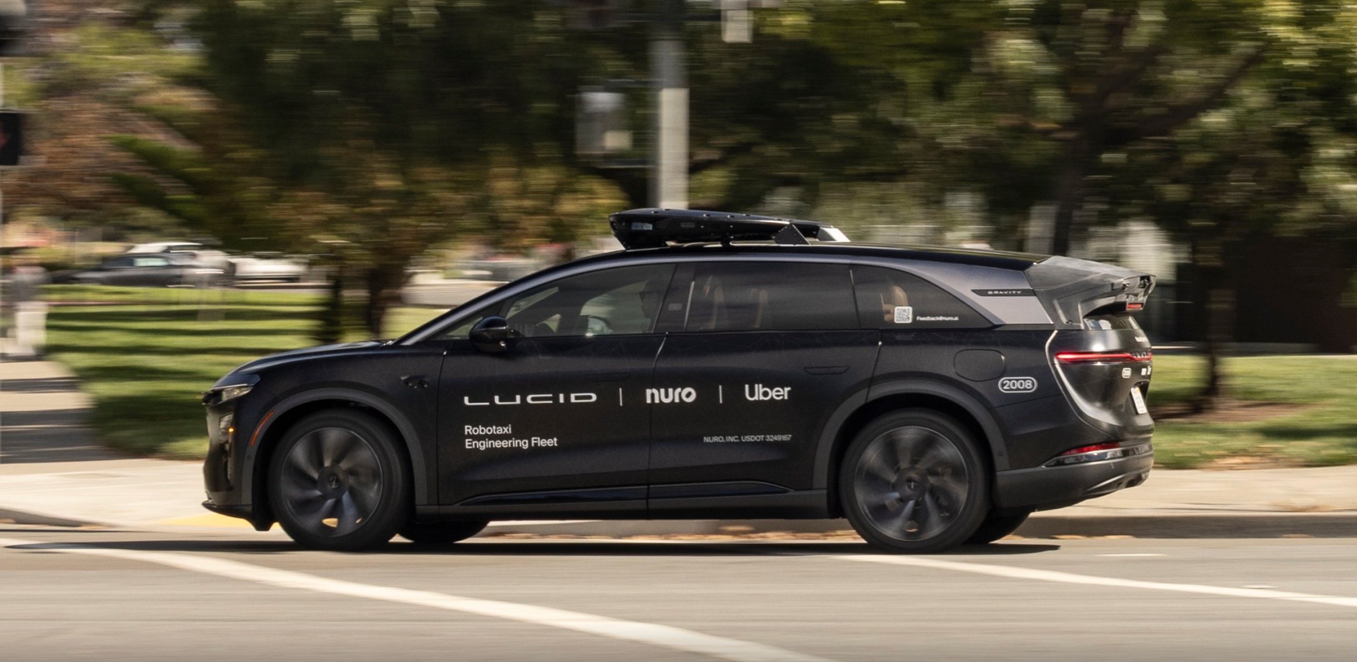 Nuro secures California driverless permit for Lucid Gravity Uber robotaxis