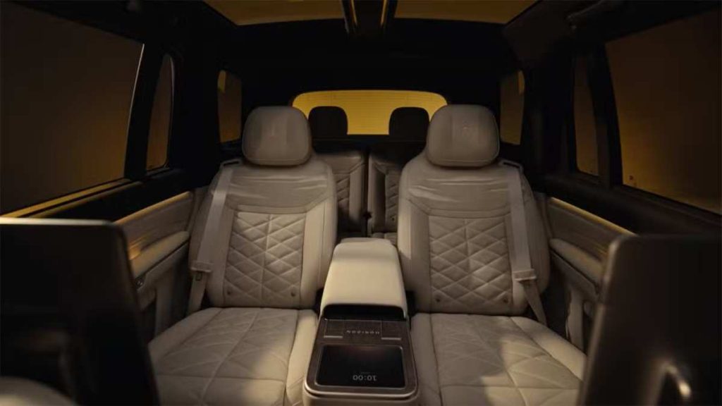 Nio Es9 interior backseat