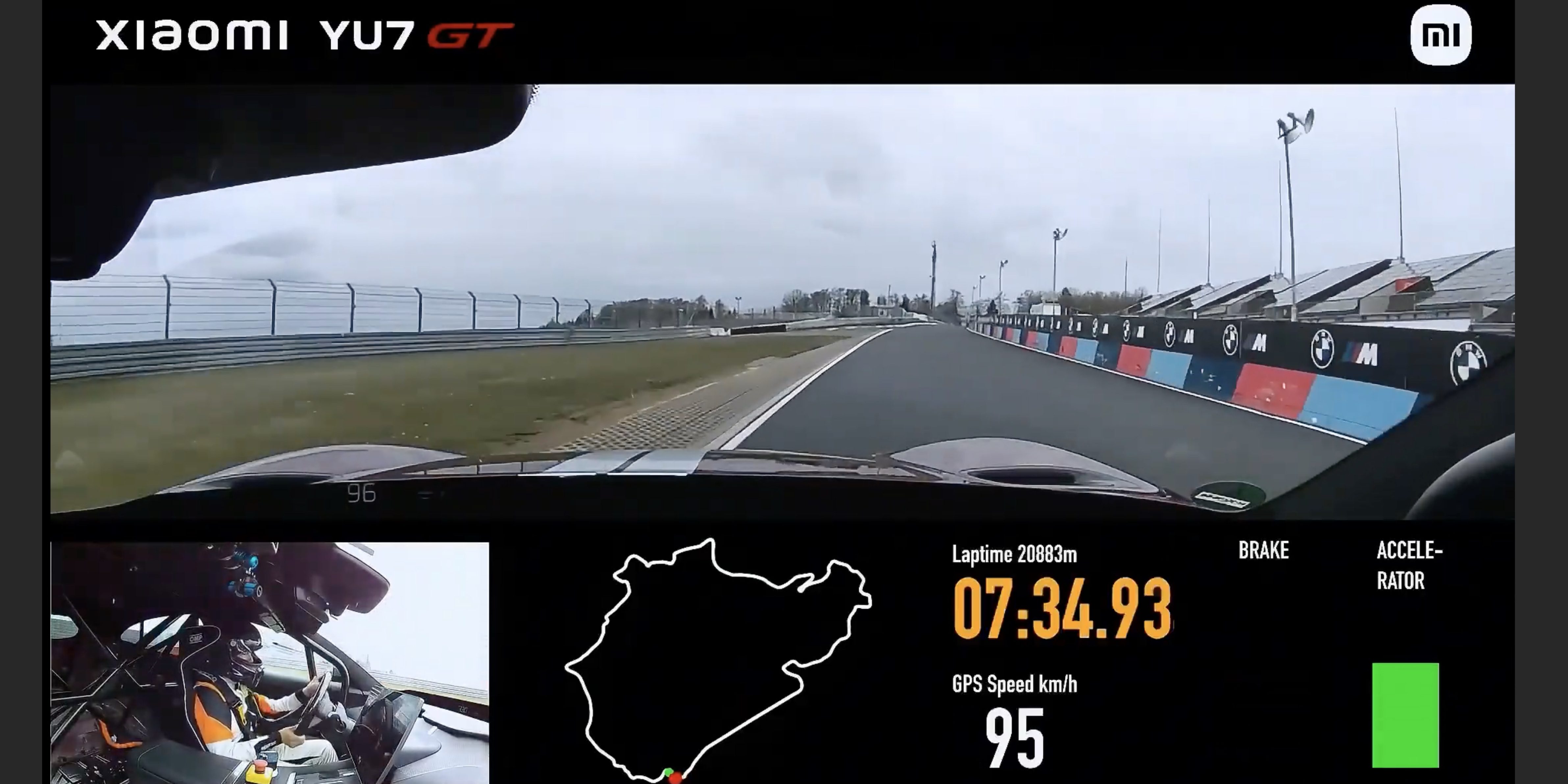 Xiaomi, a smartphone company, sets Nürburgring SUV record with its YU7 EV