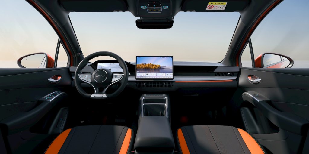 Intérieur du BYD Dolphin G DM-i (Source : BYD)