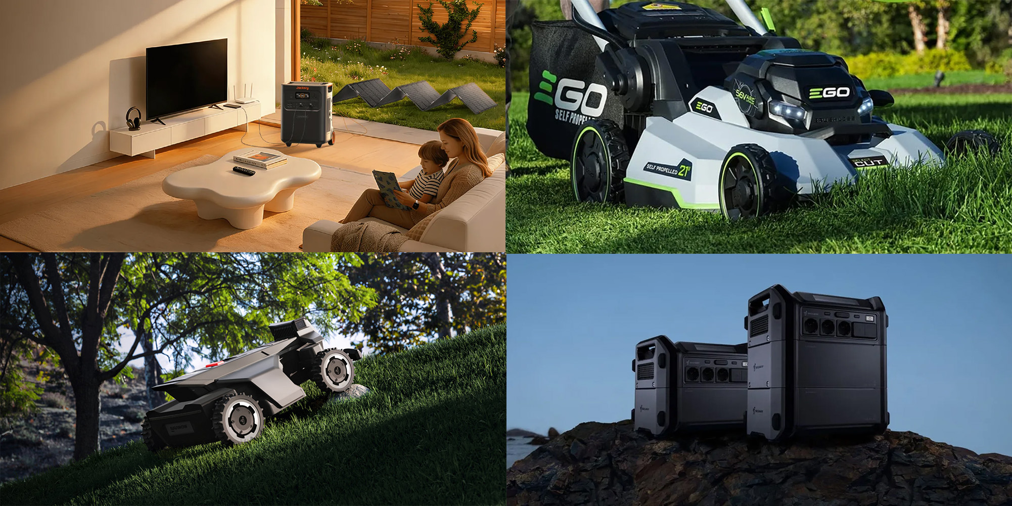 Jackery HomePower 3600 Plus power station exclusives from $1,399, EGO Select Cut Touch Drive mower $543 low, Segway, more