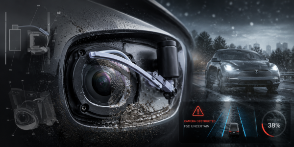 Tesla patents camera wiper for self-driving — resulting in more doubts for FSD owners