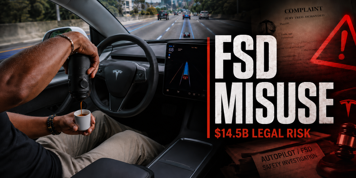 Tesla FSD Ads Show Driver Neglect, Undermining Defense