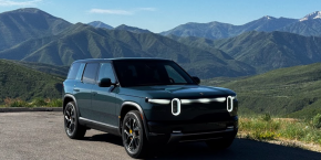 Rivian R2 mountains
