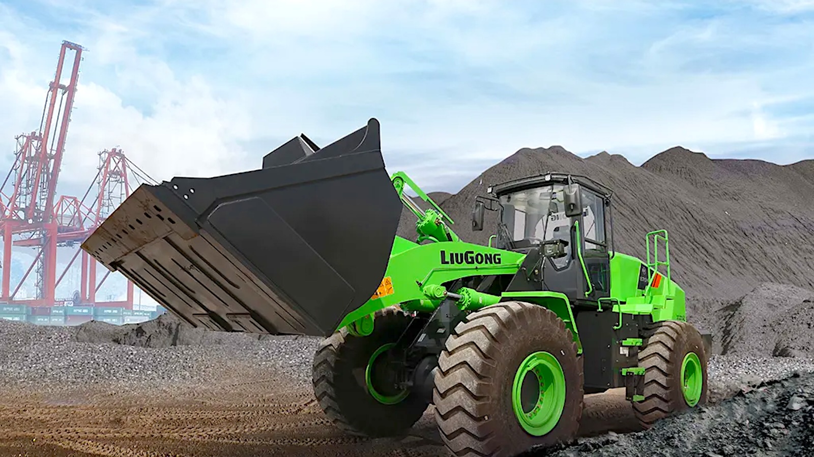 Loading Wheel Machine E-quipment highlight: 25-ton LiuGong 870HE electric wheel loader