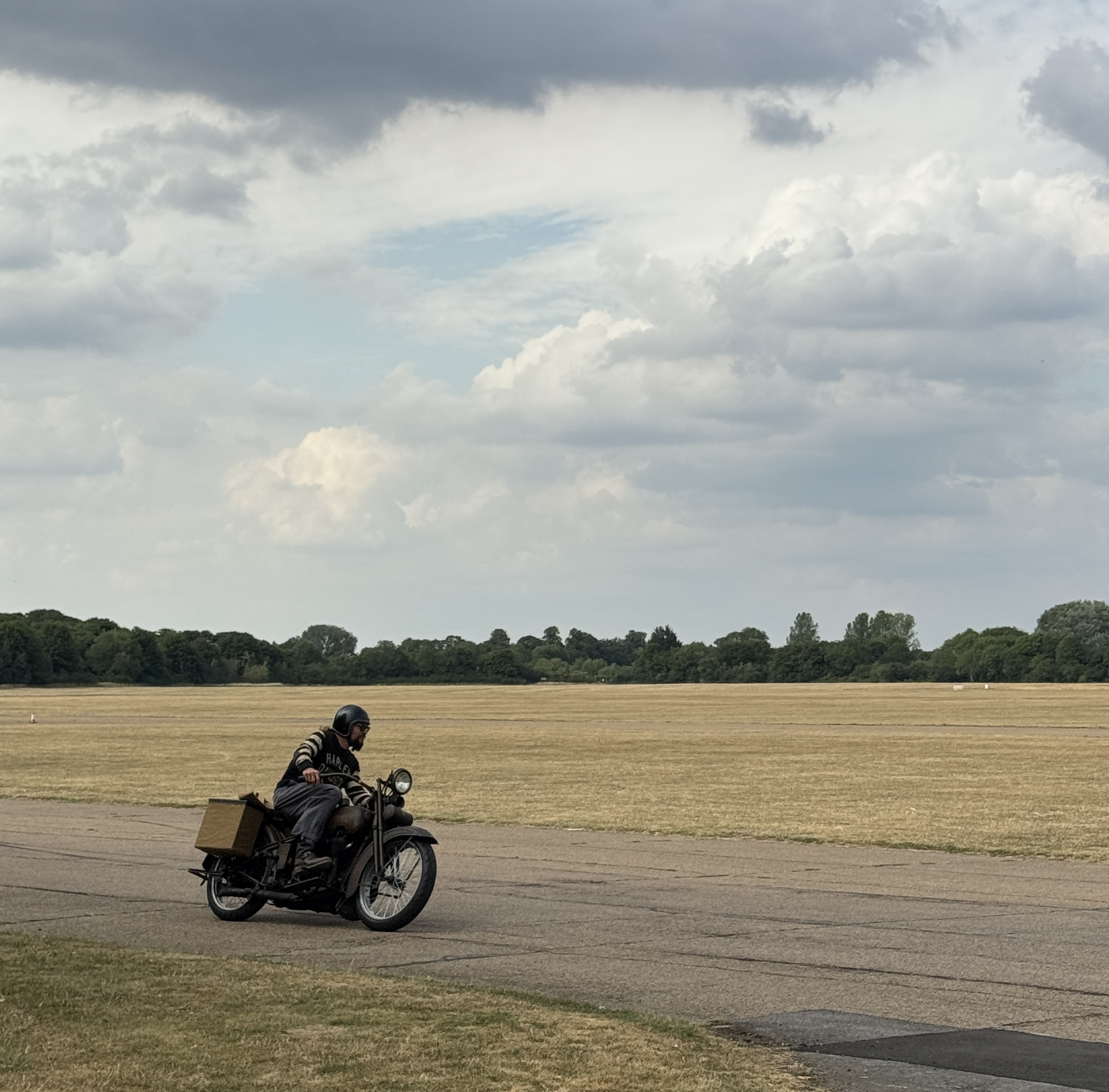 Electrogenic hybrid conversion kit installed on a 1920s Harley-Davidson motorcycle