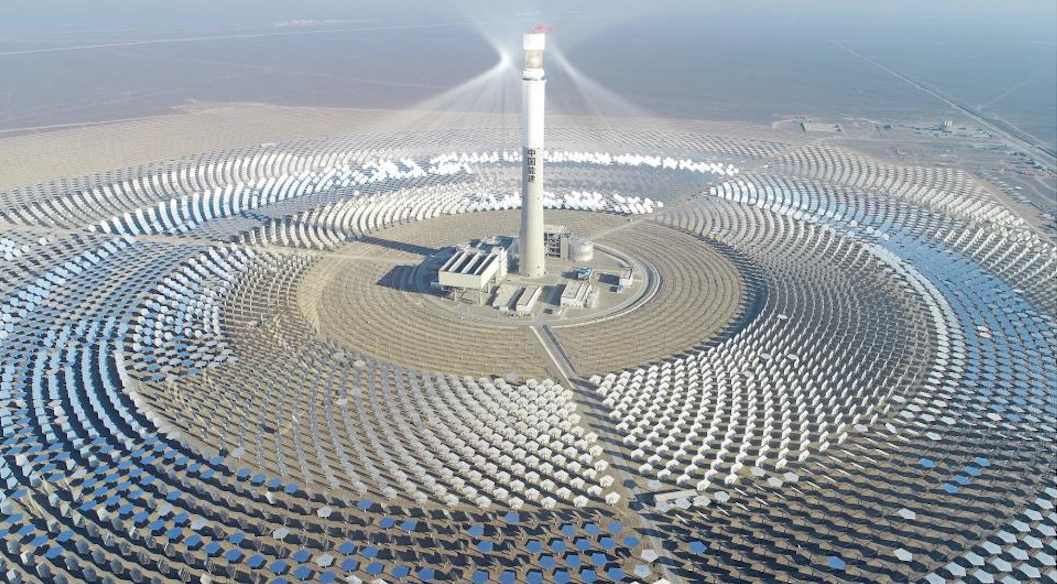 China’s giant Gobi solar plant runs after dark on salt,…