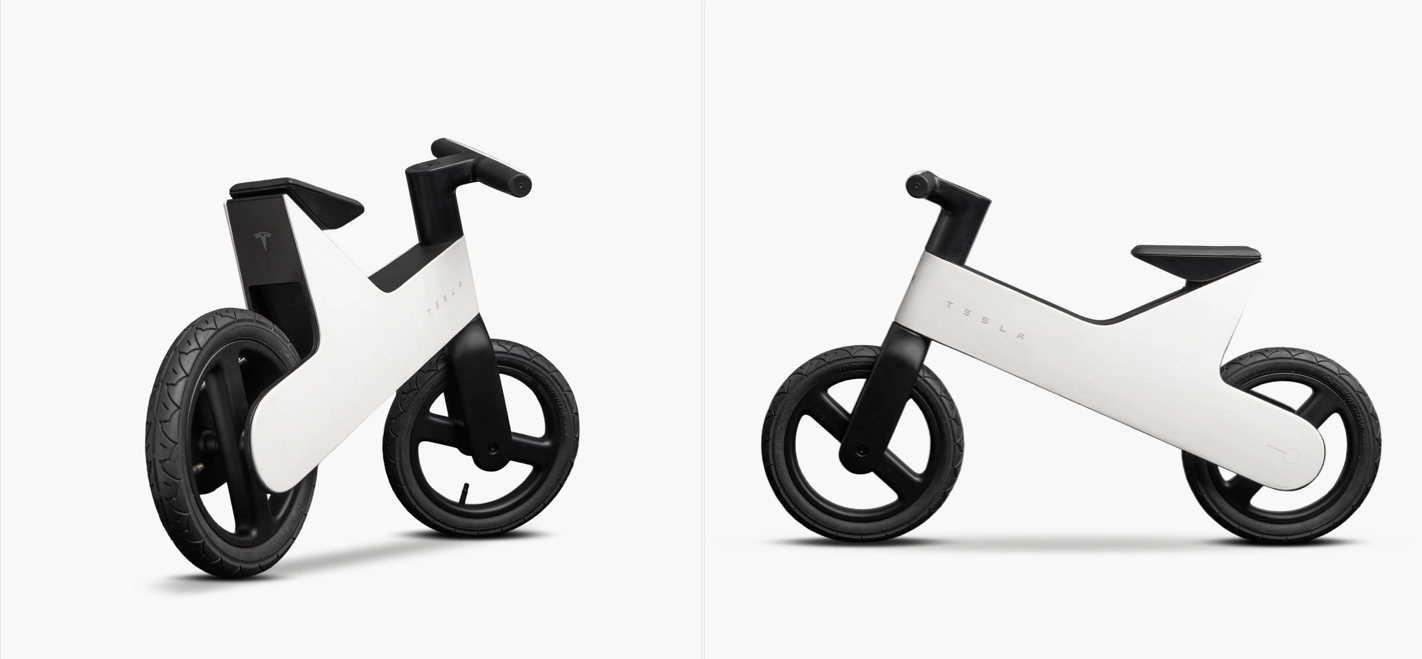 Tesla launches toddler balance bike