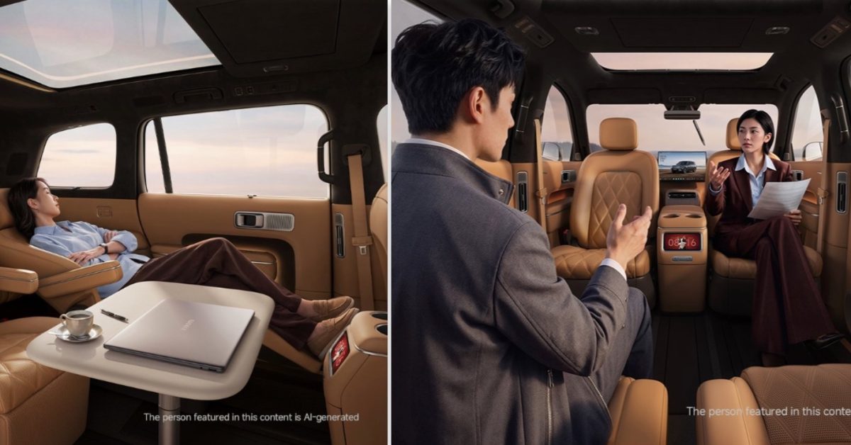 Xiaomi Sky Nomad N90 cabin configured as a lounge