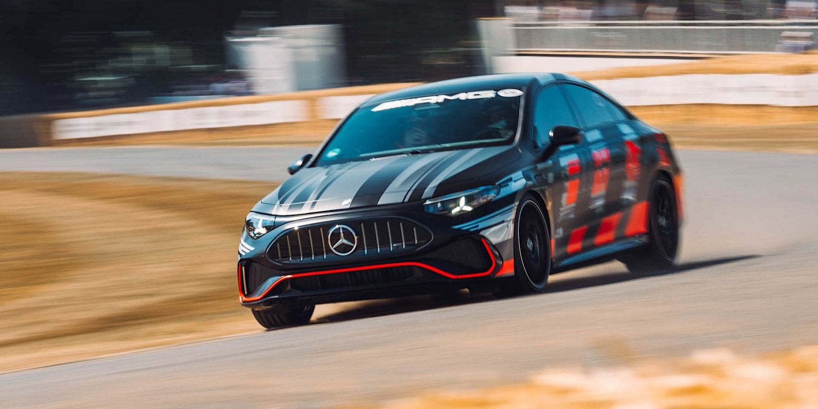 photo of Mercedes AMG CLA 45 arrives in Goodwood with 680 hp and three axial-flux motors image