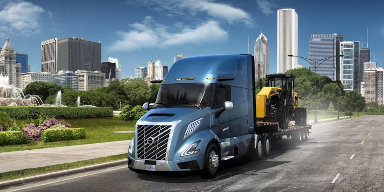 Volvo Electric semi trucks charge up American Truck Simulator