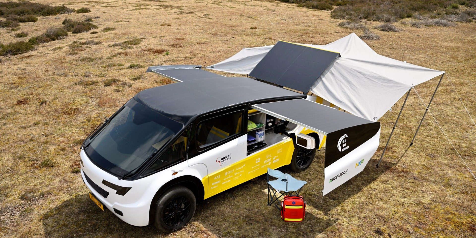 This solar-powered ‘ambulance’ has a range of up to 444 miles