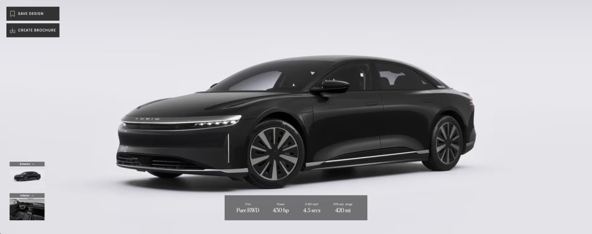 Lucid 2027 Air Holds Prices Flat, Adds Stealth Package