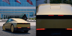 Tesla Cybercab with Starlink.