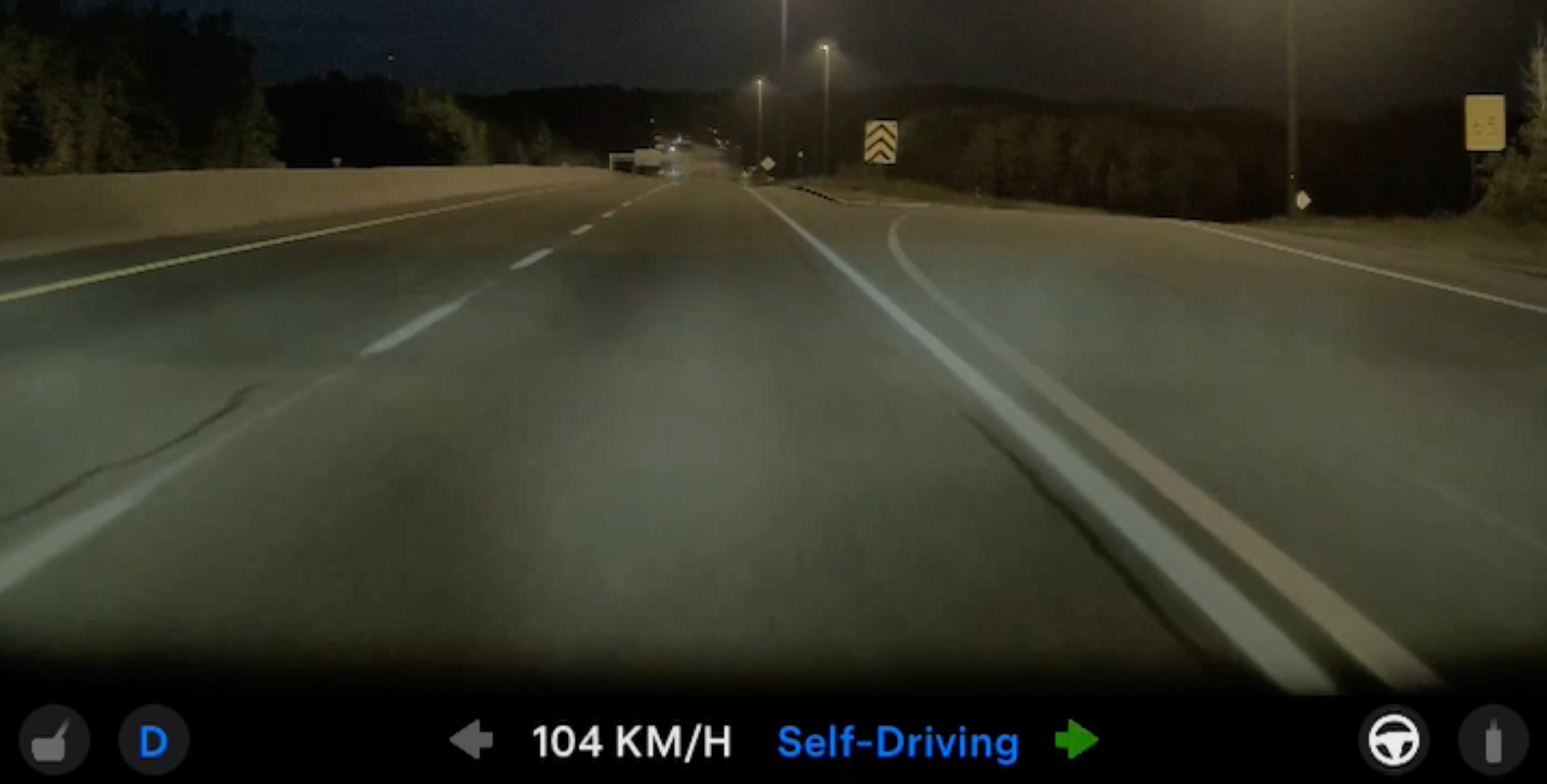 Tesla FSD V14 takes wrong exit