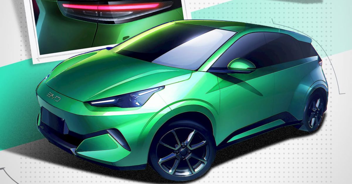 BYD teases second-generation Seagull EV design