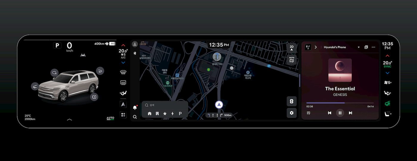 Genesis-GV90-Pleos-Connect-infotainment