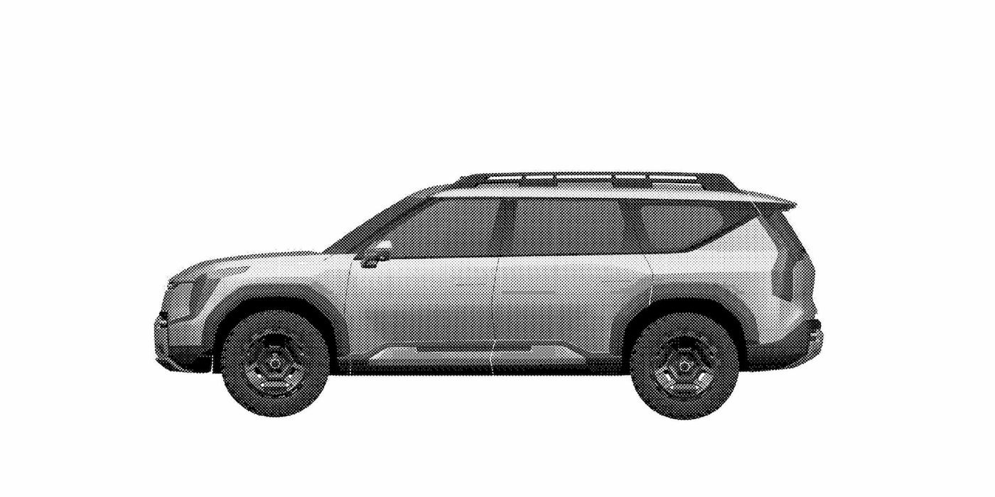 Патент Kia раскрывает брутальный электрический внедорожник