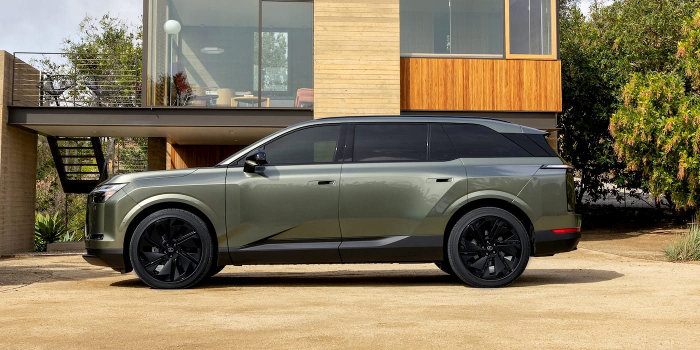 Lexus’ electric 3-row SUV makes its first public appearance
