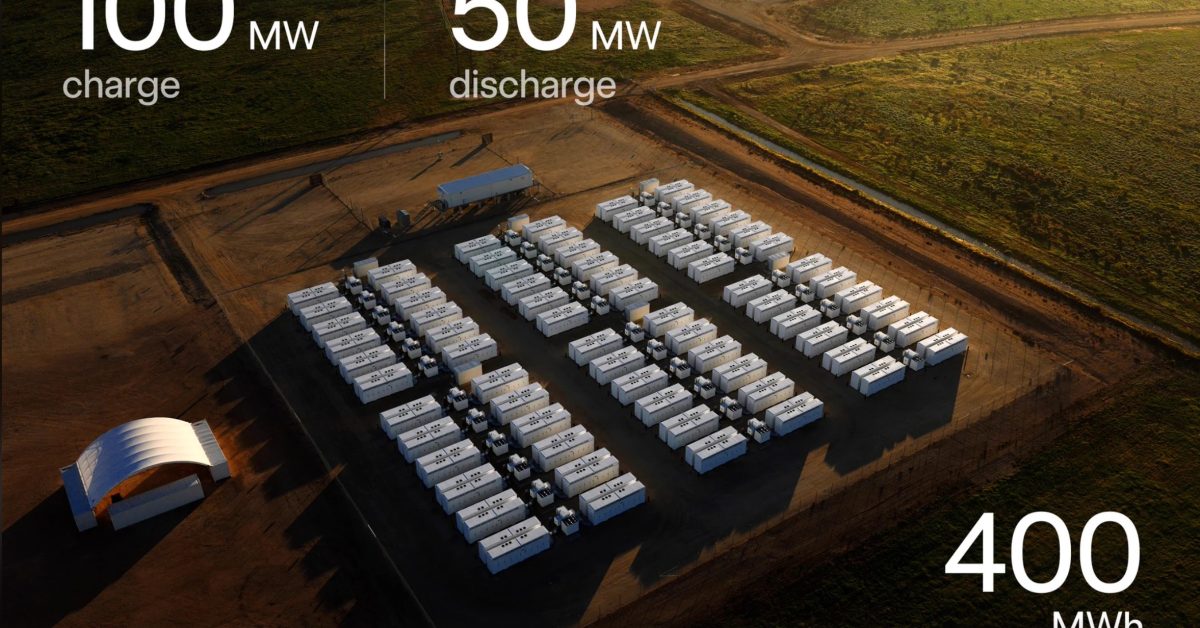 В Австралии запустили первую 8-часовую батарею на 144 Tesla Megapack