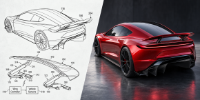 Tesla Roadster wing