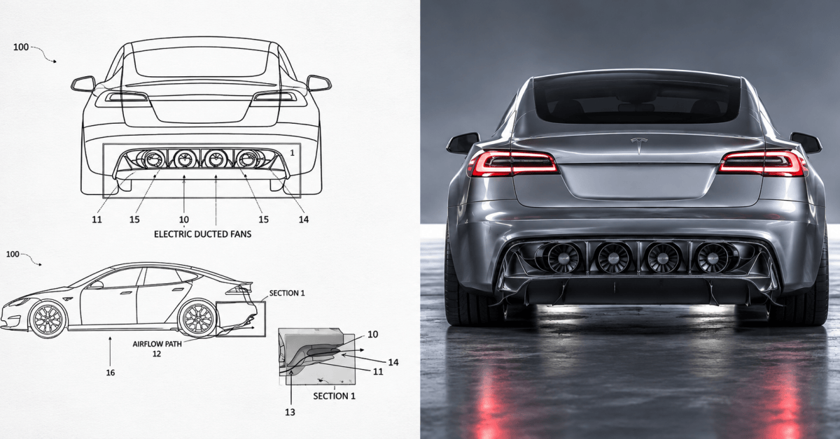Tesla Granted Patent for Electric Fan Car Featuring Ducted Fans