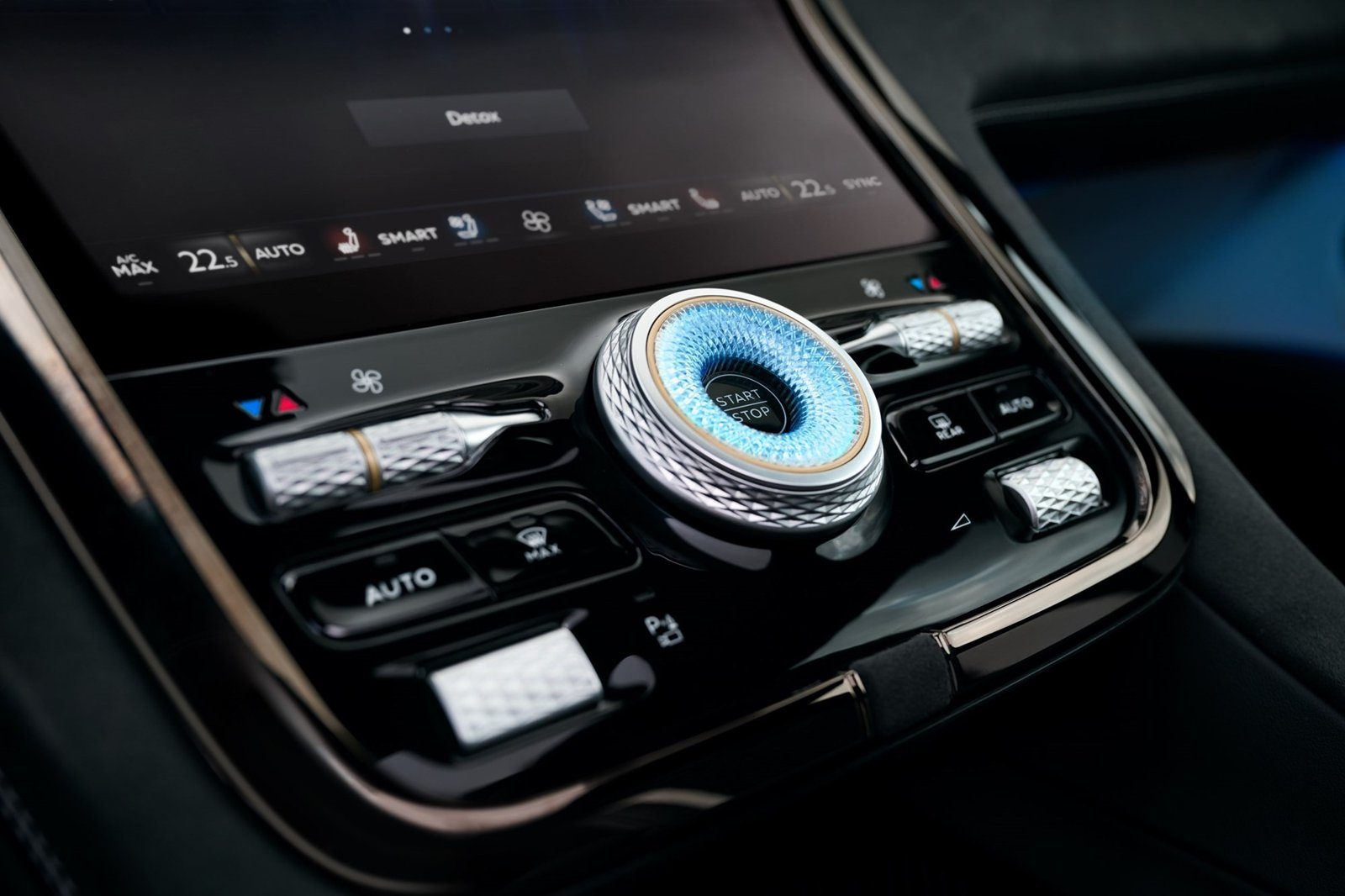 Bentley Torcal center console controls