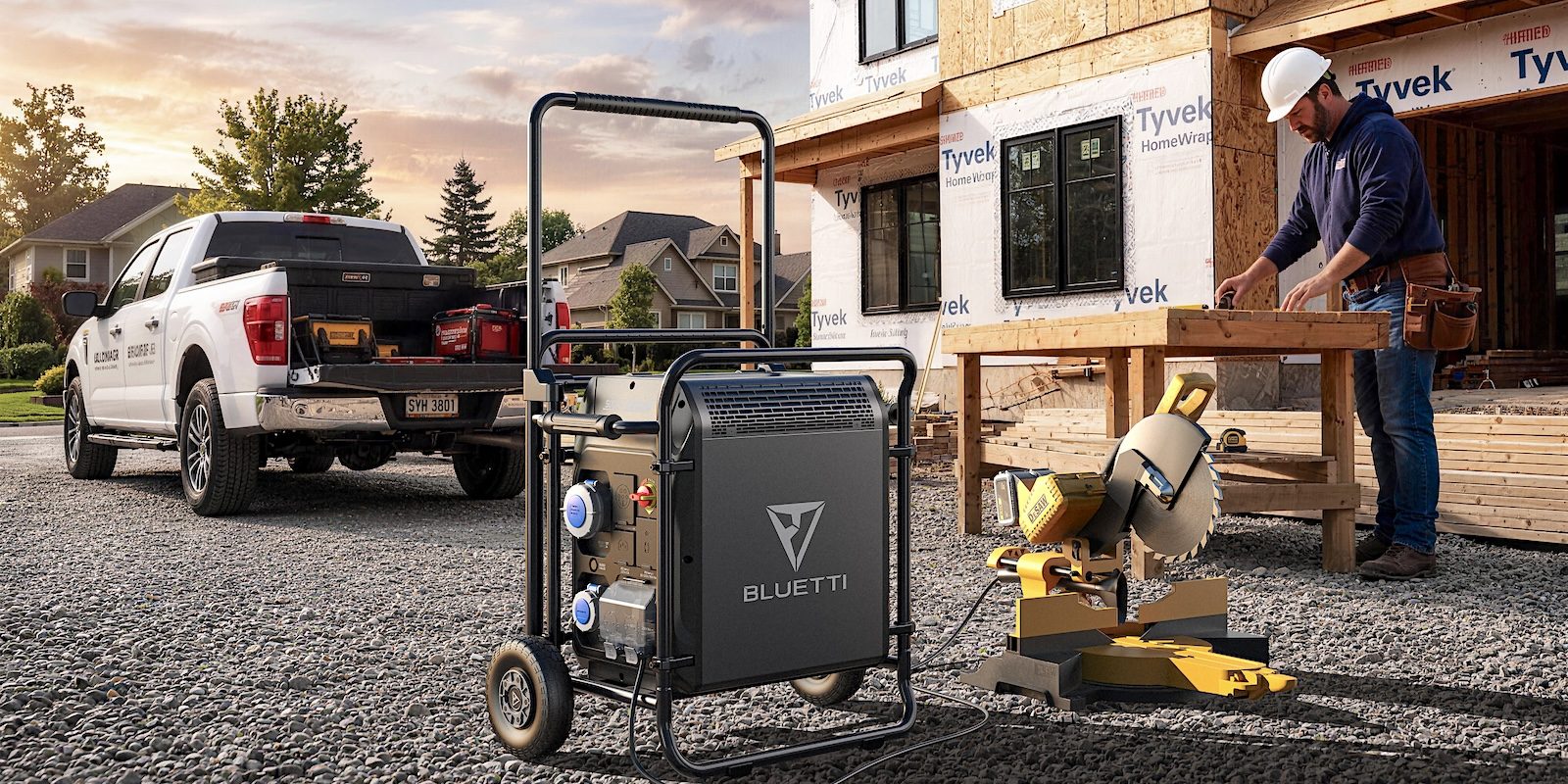 With 5kW continuous power and an 18kW peak surge, the Pioneer 5000 E-Generator easily powers high-surge-current equipment such as electric drills, cut-off saws, air compressors, and water pumps. Its 5.12kWh LiFePO₄ battery is expandable up to 35kWh, supporting reliable and extended off-grid operation.