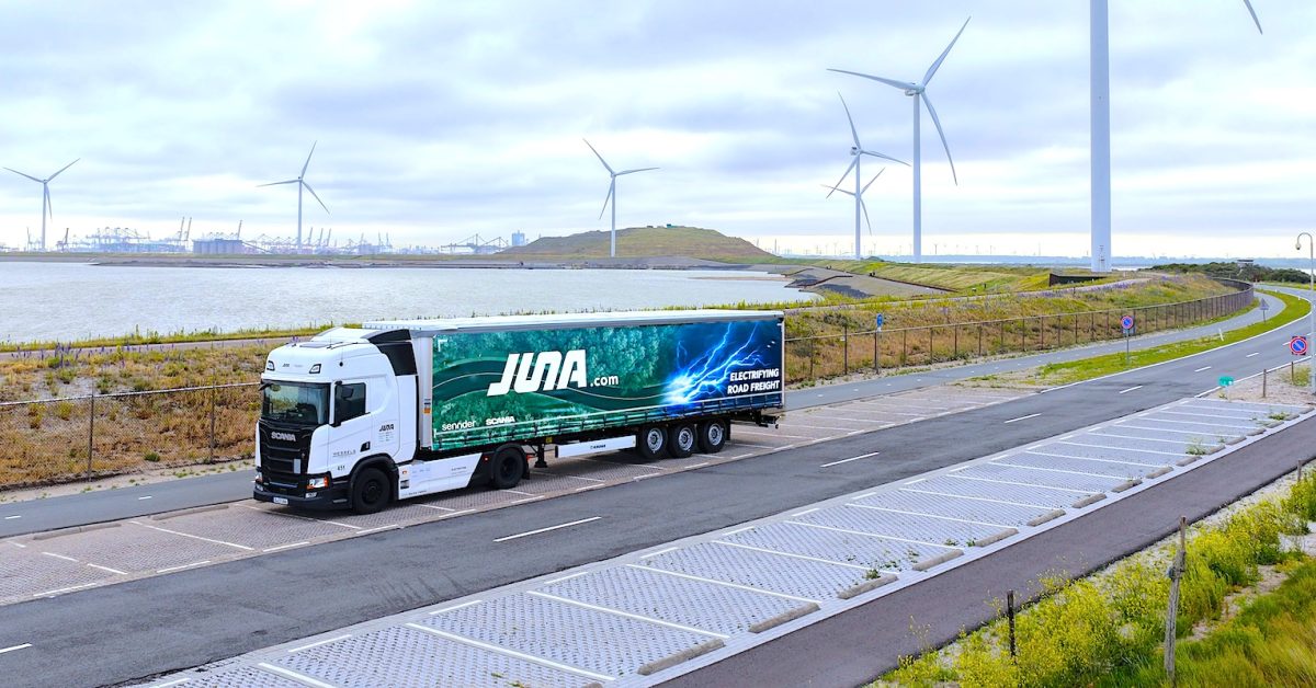 JUNA Deploys Over 100 Scania Electric Semi Trucks