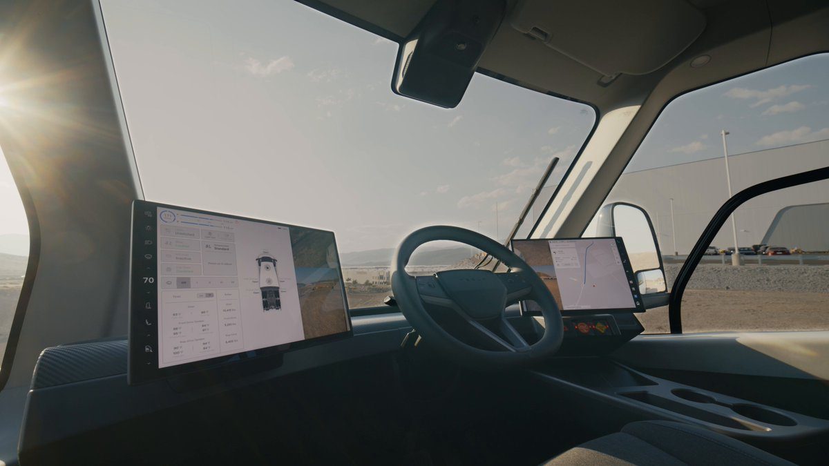 Tesla Semi cabin interior